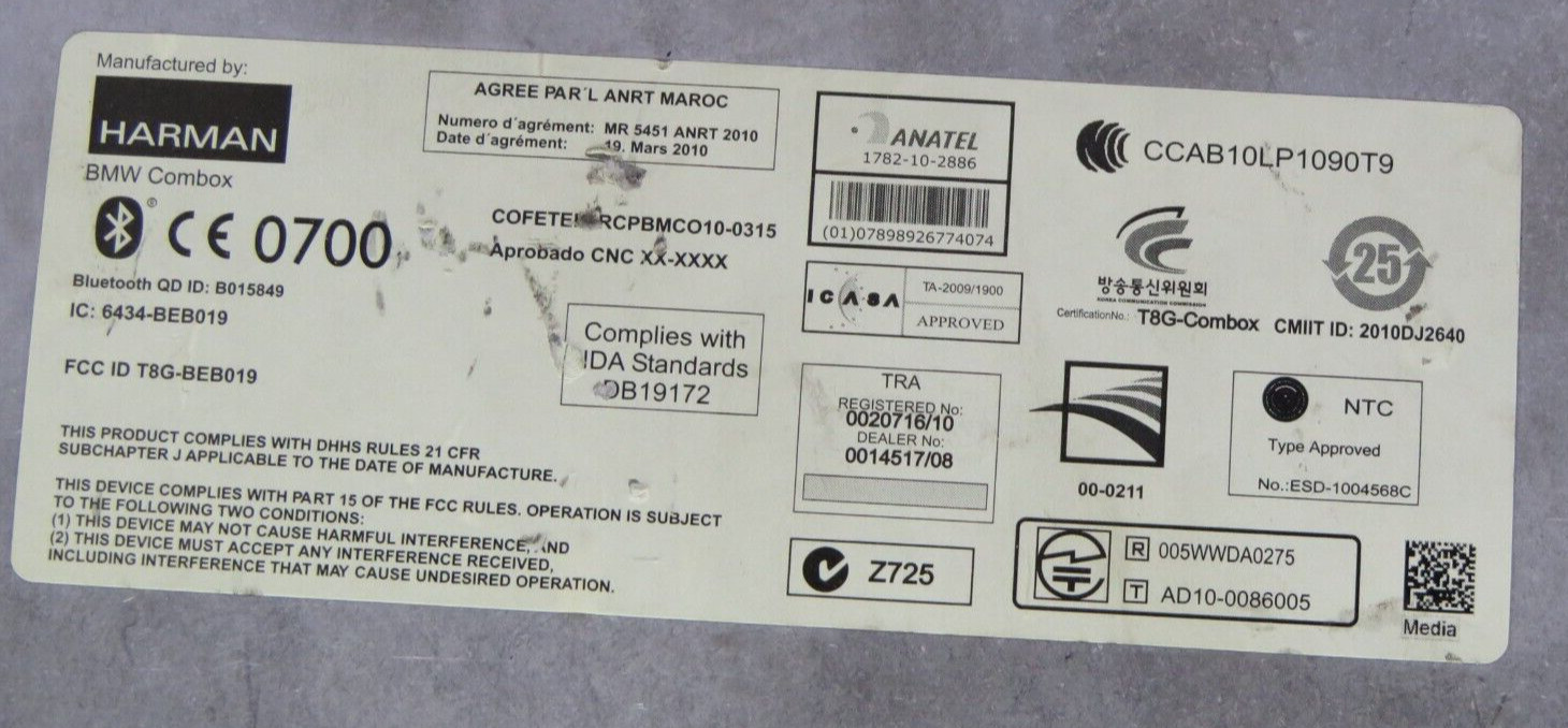 ⭐BMW 5 Series Electronic Module 8410924418801 84.10-9 244 188-01 10099110 ⭐