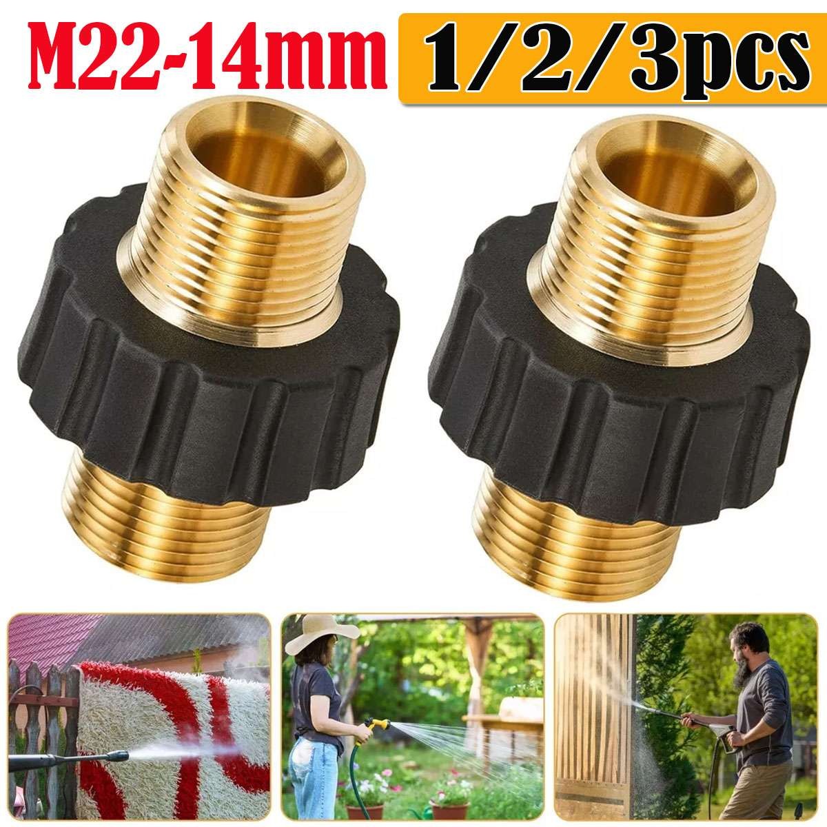 M22-14mm Quick Connect Hose Adapter 5000PSI Pressure Washer Connector Fitting US