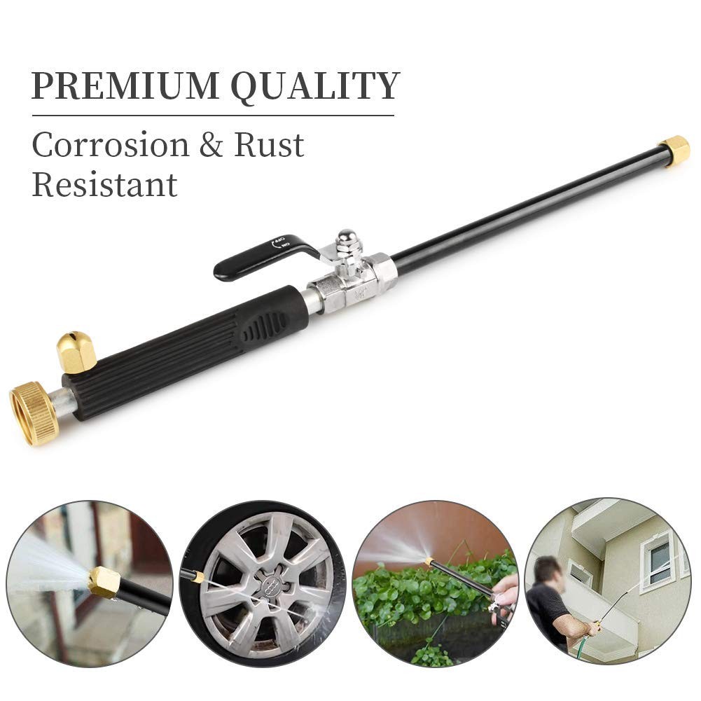 Hydro Jet High Pressure Power Washer Wand – Portable High Pressure Water 2 No…