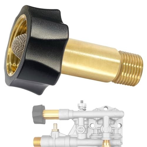 Pressure Washer Inlet Fitting Brass 3/8 Male 3/4 Female Replacement Part Pump