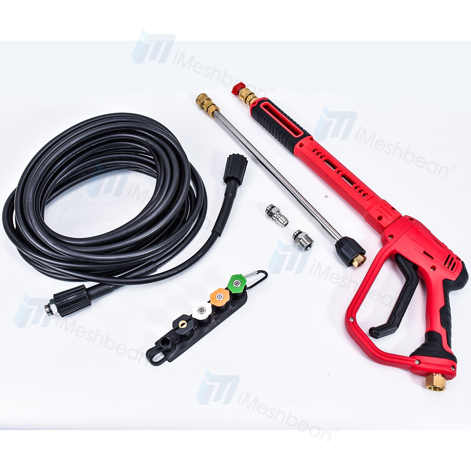 High Pressure 4350PSI Car Power Washer Gun Spray Wand Lance Nozzle and Hose Kit