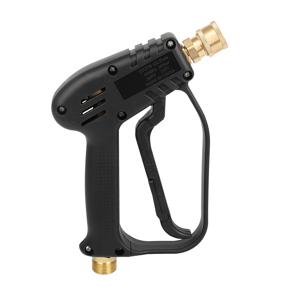 Short Pressure Washer Gun with M22-14mm Inlet Stubby High Pressure Handle Gun
