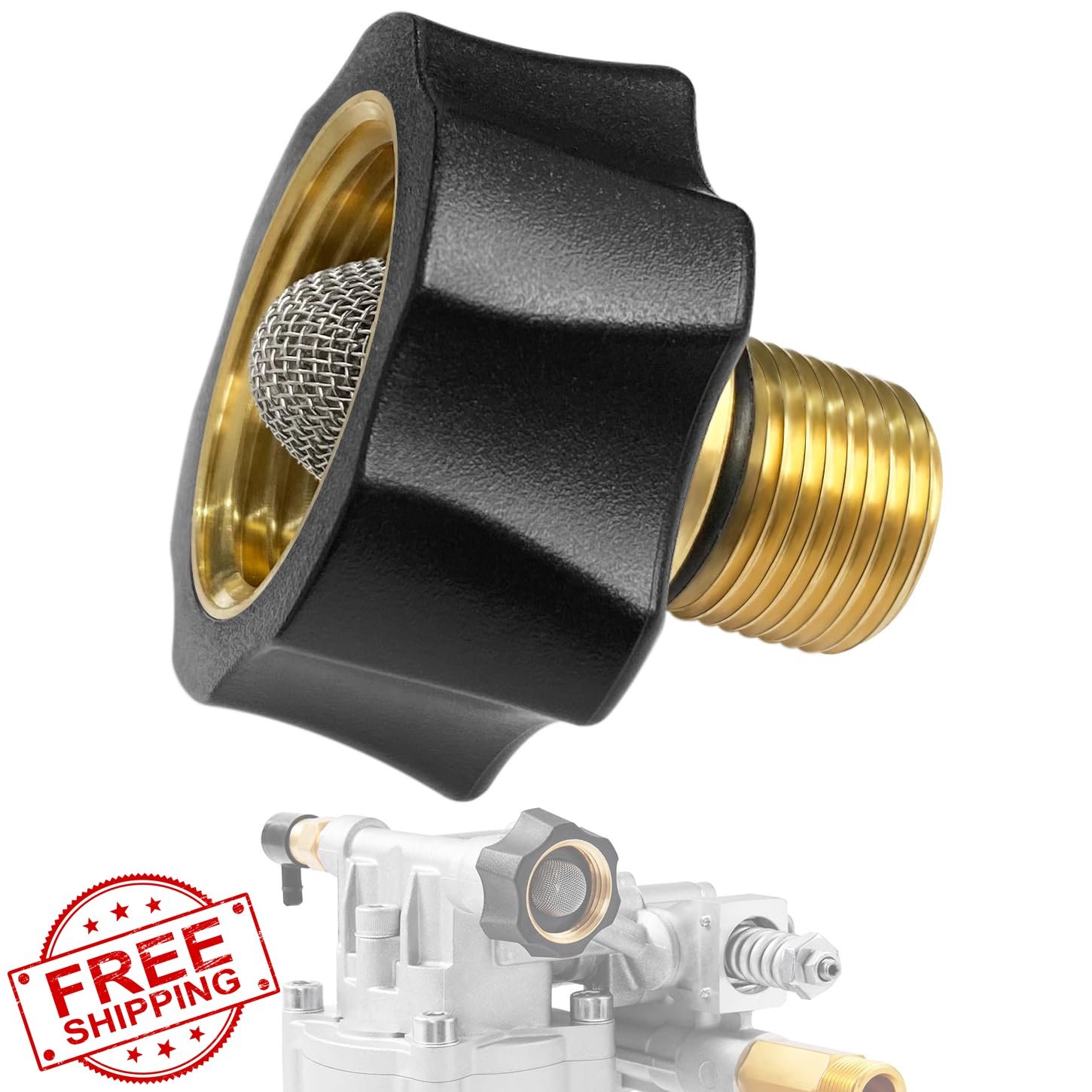 7112362 Water Inlet Fitting Simpson Pressure Washer Pump Pure Copper