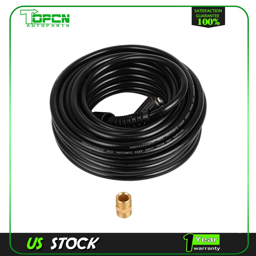 50FT 3200PSI Replacement High Power Pressure Washer Hose 3/8″ M22-14mm