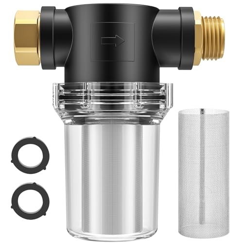 Hose Filter Attachment Line Water Hose Filter with 100 Mesh and 40 Mesh 1 Pcs