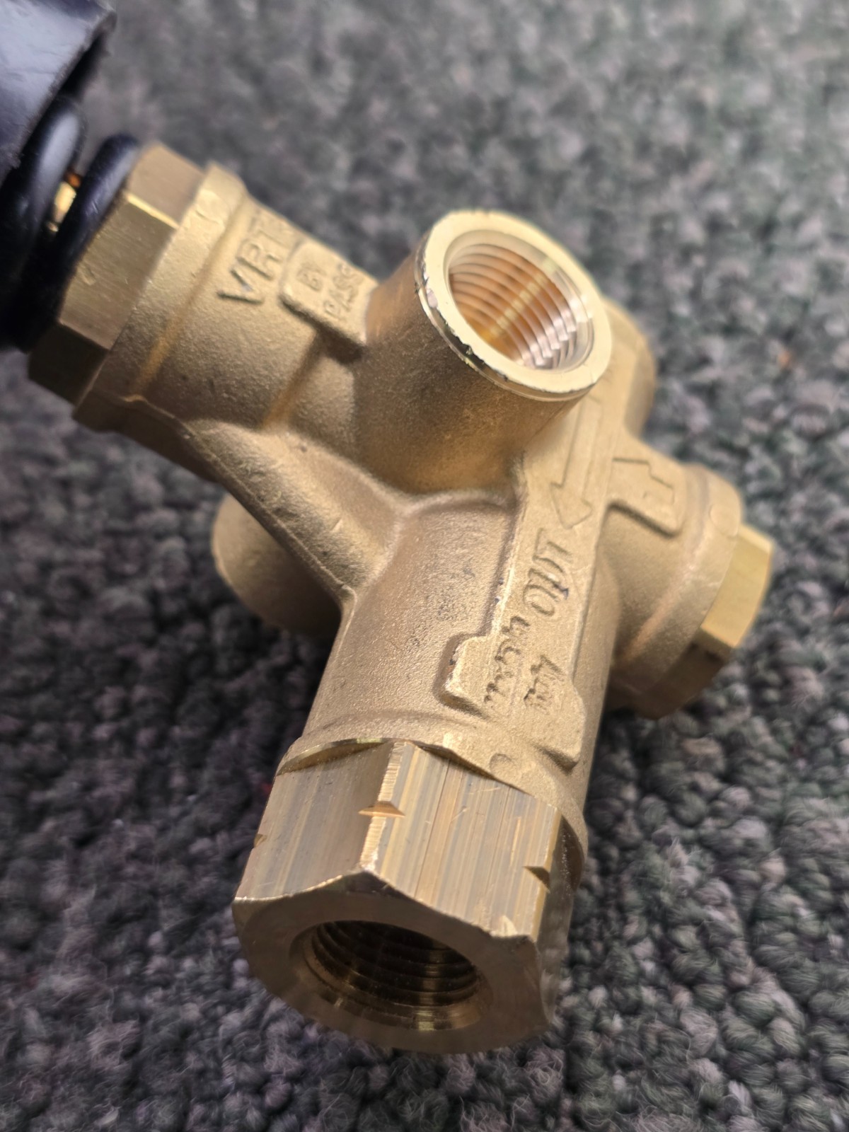 VRT3 3/8-inch Female NPT Heavy-Duty Unloader Valve Brass Body 10.5 GPM, 4500 PSI