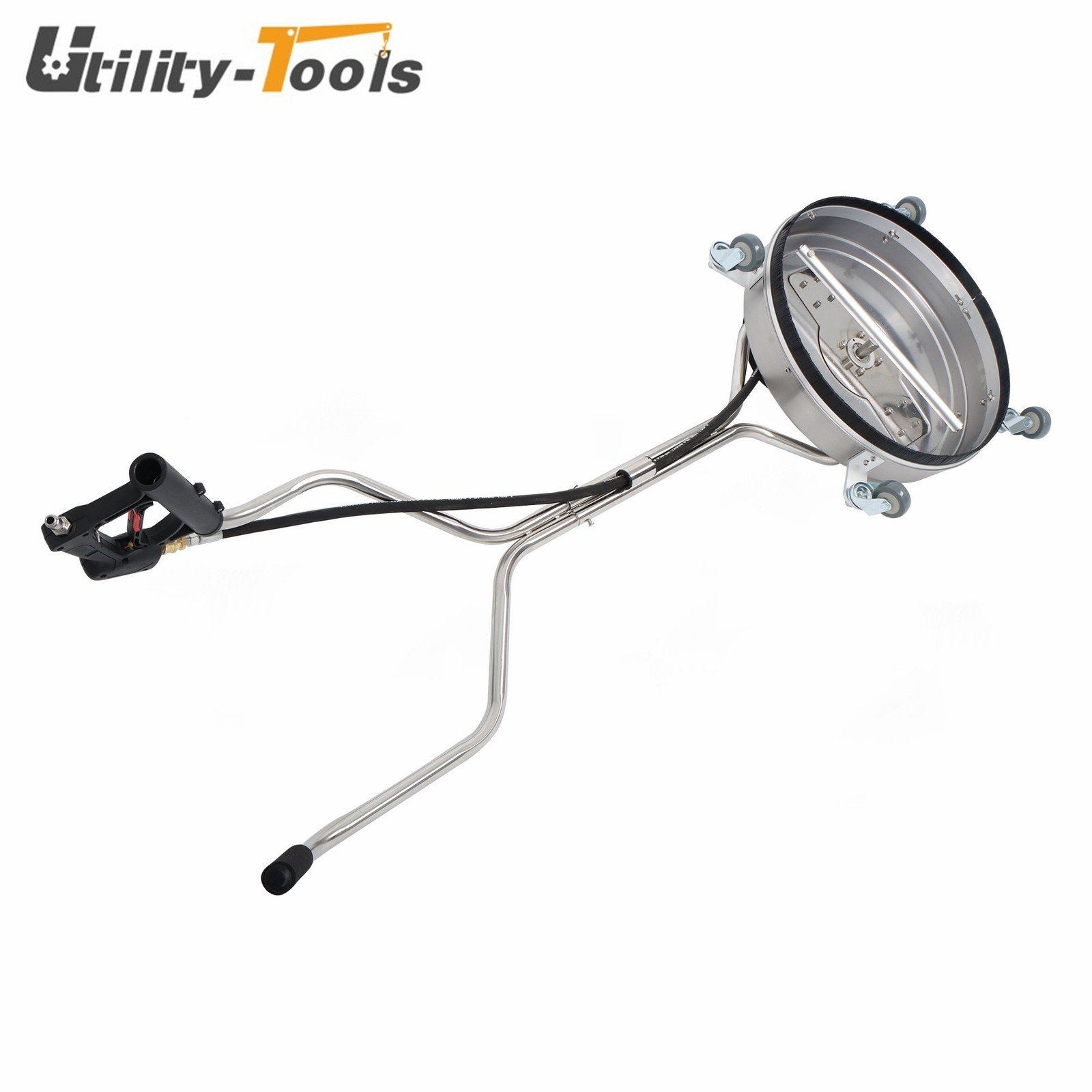 20 Inch Pressure Washer Surface Cleaner Dual Handles 6000PSI Stainless Steel