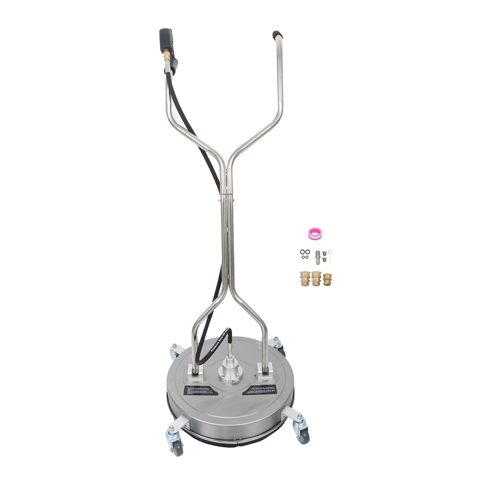 20″ 6000PSI Pressure Washer Surface Cleaner w/ Handles & Wheels Quick Connect