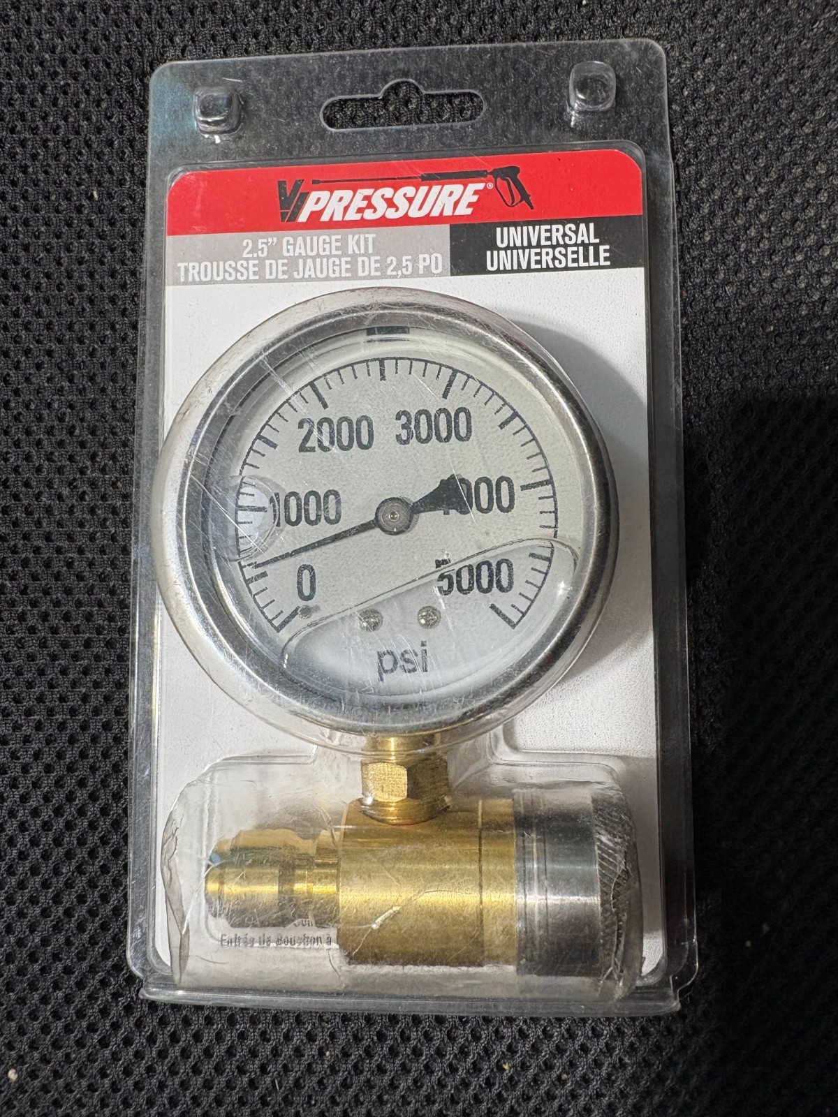 Valley Washer Pressure 2.5″ Gauge Kit, Universal PK-QCG-5000, up to 5000 PSi