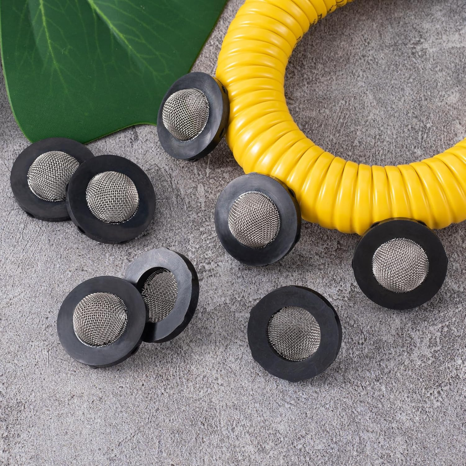 Hose Filter Washers Stainless Steel Hose Screen Inlet with Strainer Fittings Kit