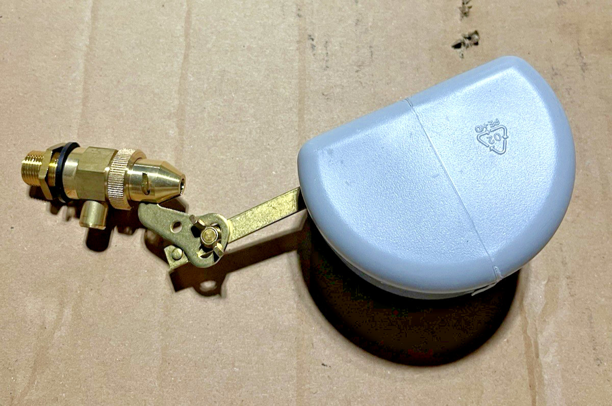 Float Tank Valve 3/8” NPT Brass Adjustable Pressure Washer Float Valve