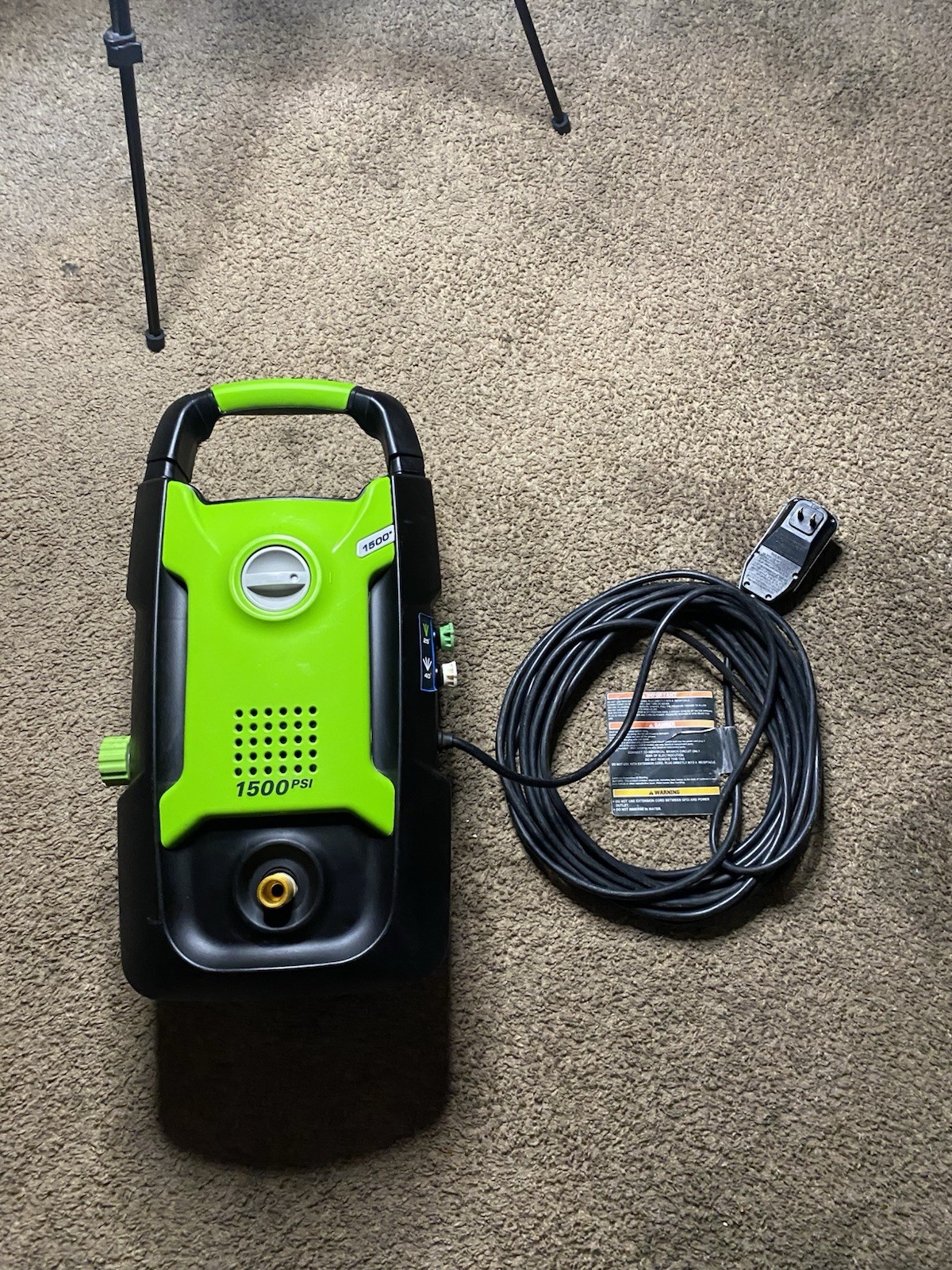 Greenworks 1500 PSI Pressure Washer | Gently Used |