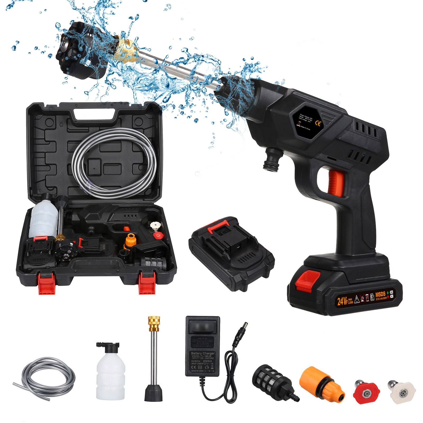 Cordless Washer 60Bar 300W High Washer V9M9