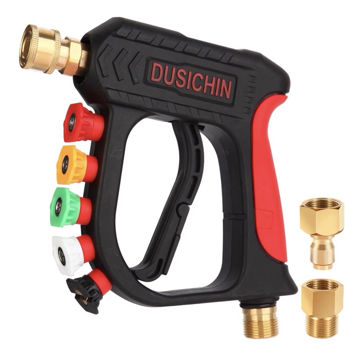 DUSICHIN DUS-220 Short Wand High Pressure Washer Gun,3000 PSI Max, 5 Pressure