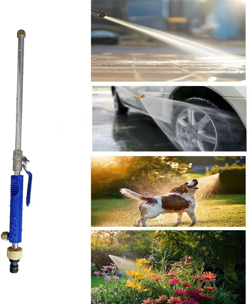Upgraded Pressure Washer Wand, Brass Water Jet Nozzle for Garden Hose, Hydro Hos