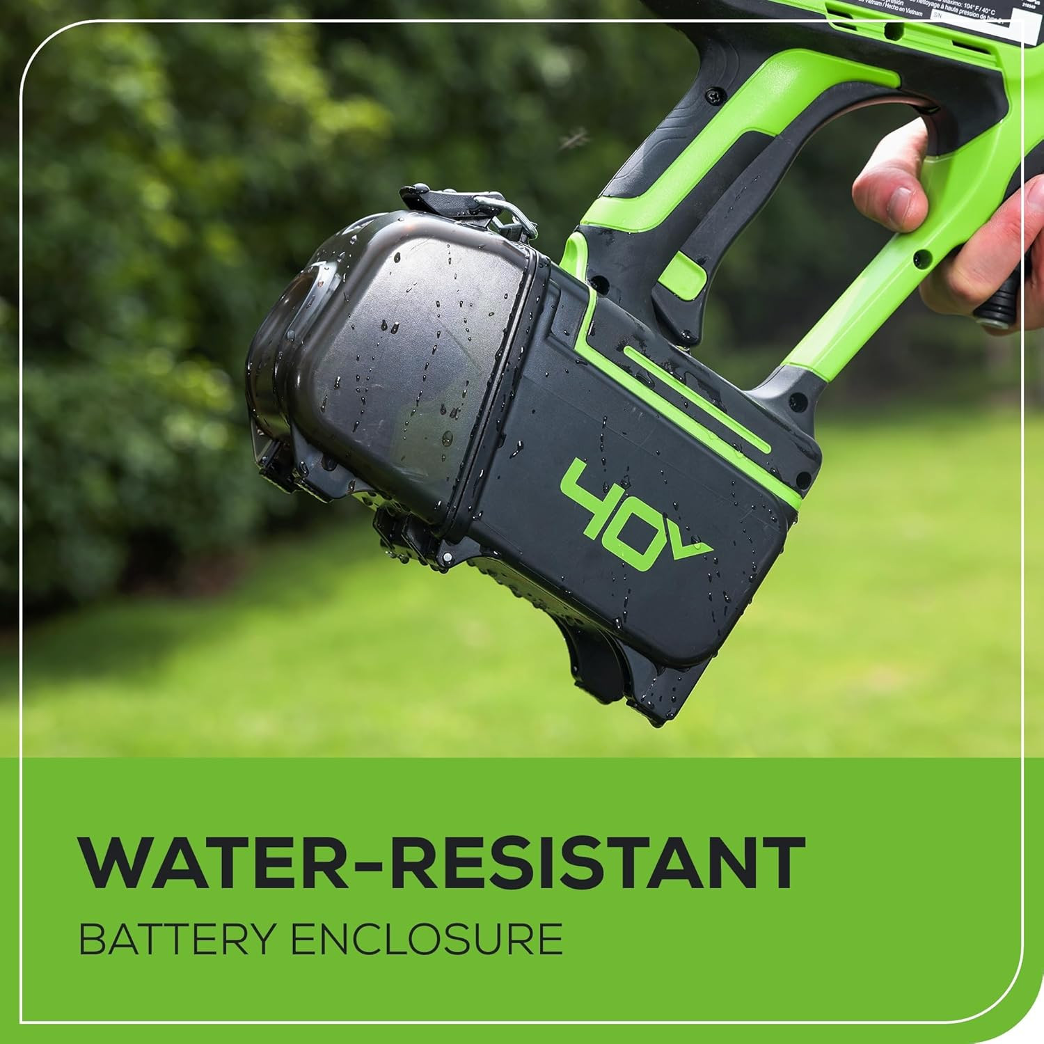 Greenworks 40V (600 PSI 0.8 GPM) Power Cleaner, 2Ah USB Battery and Charger Incl