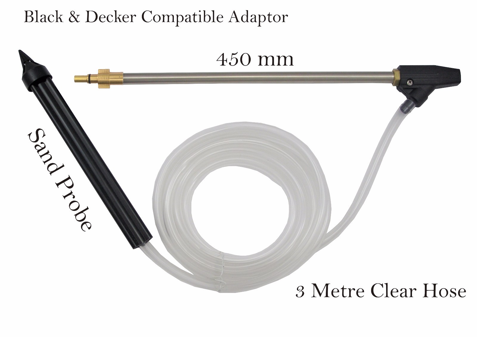 BLACK & DECKER PRESSURE WASHER compatible with sandblasting ATTACHMENT KIT