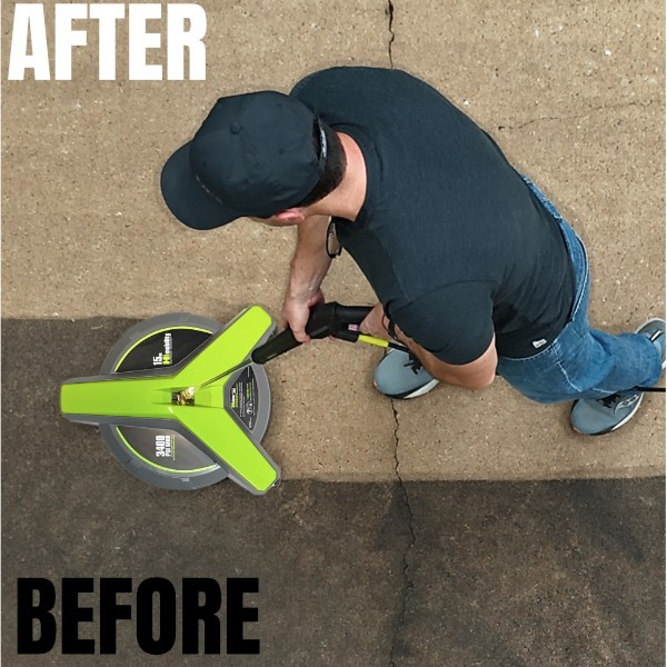 Hiclean 15” Pressure Washer Surface Cleaner with 3 Caster Wheels – 3400 Max PSI