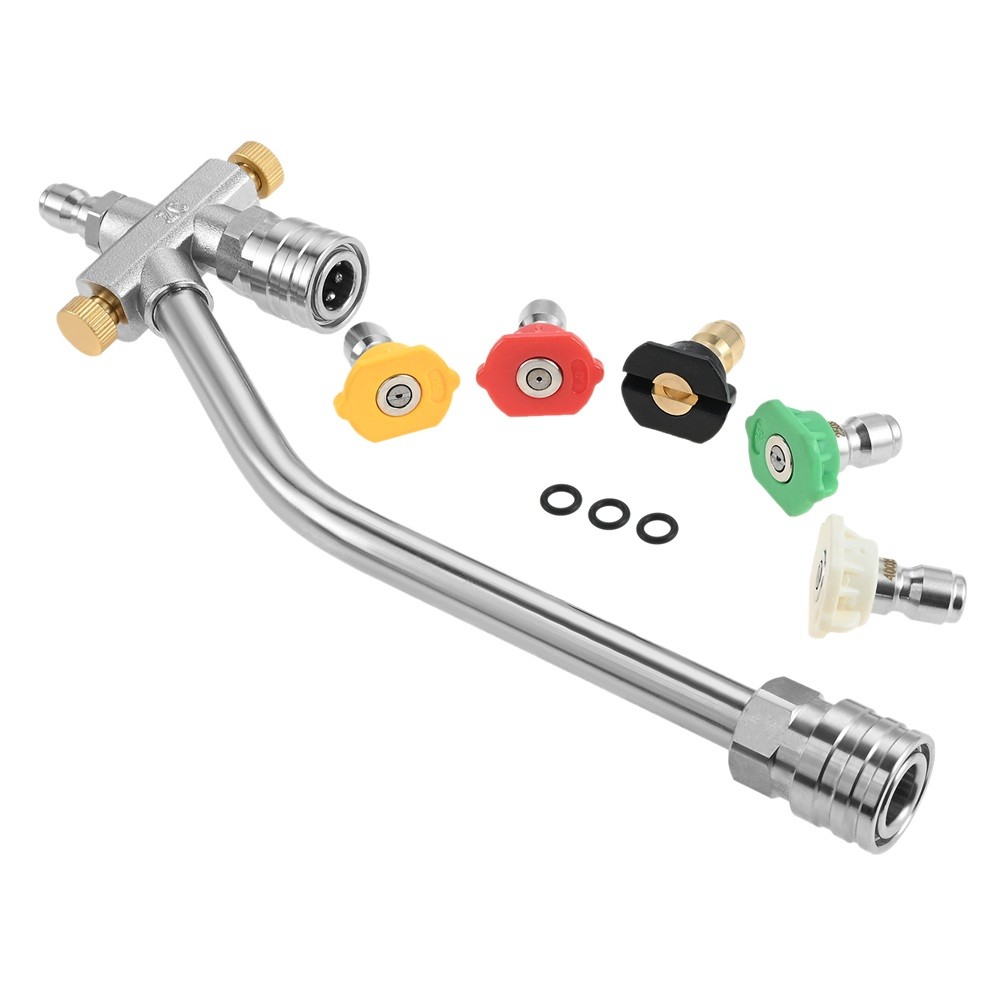 Dual Lance Pressure Washer Wand Dual Connector Power Wand with 5 Nozzle Tips