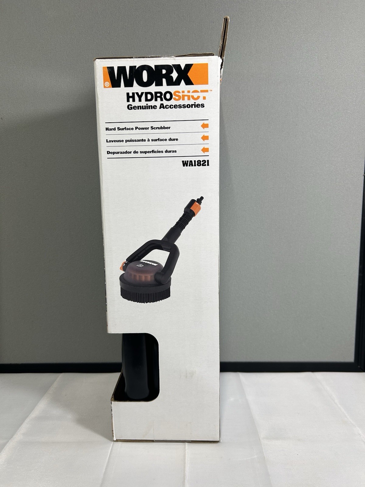 Worx Hydro Shot Adjustable Outdoor Power Scrubber Quick Snap Connection WA1821