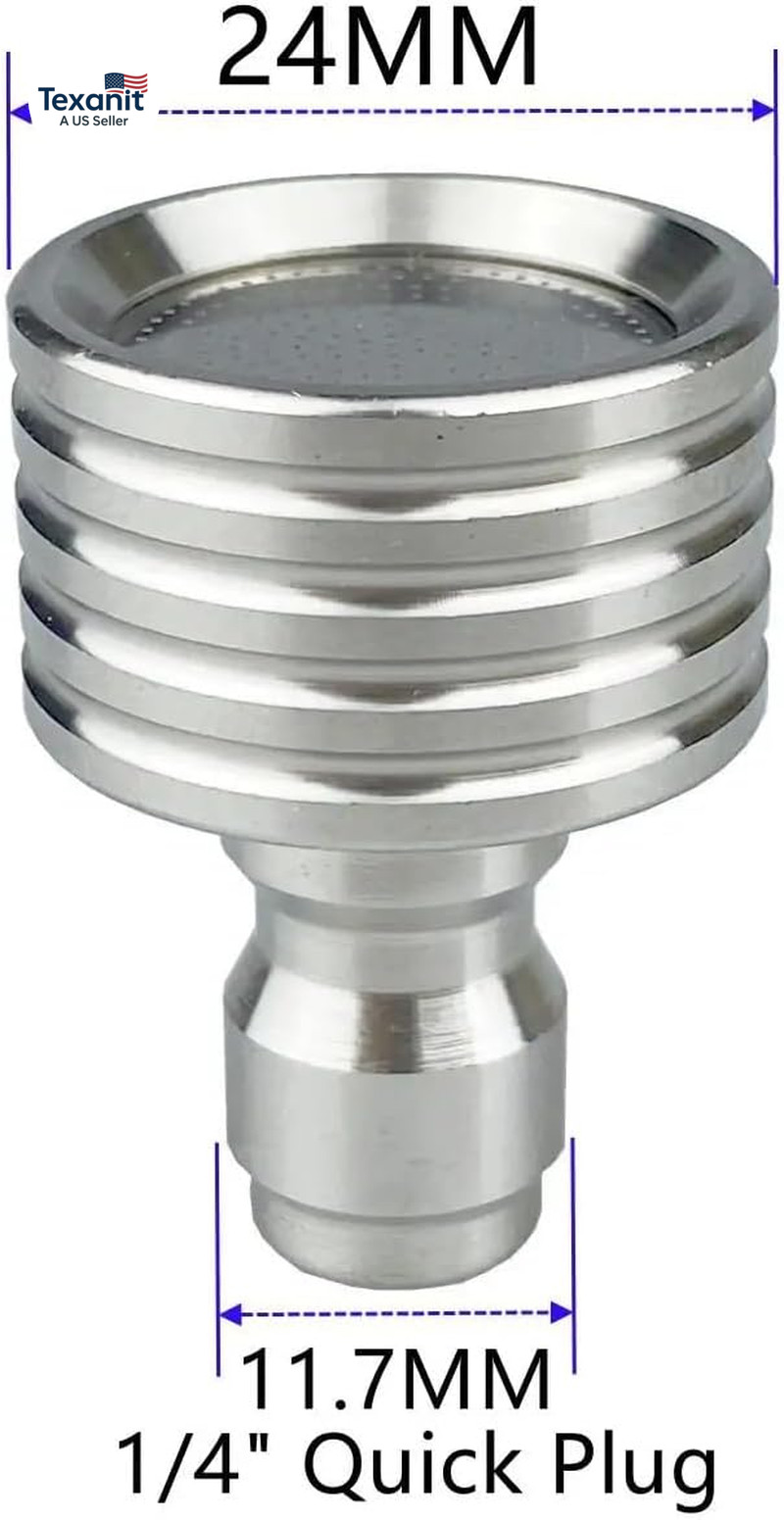 Pressure Washer Tips Spray Nozzle Soft Rain Shower Head Sprinkler with 1/4 Quick