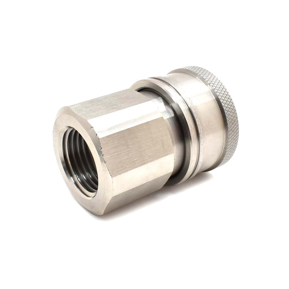 Interstate Pneumatics PW7223 1/2 Inch NPT Female Stainless Steel Coupler 5200PSI