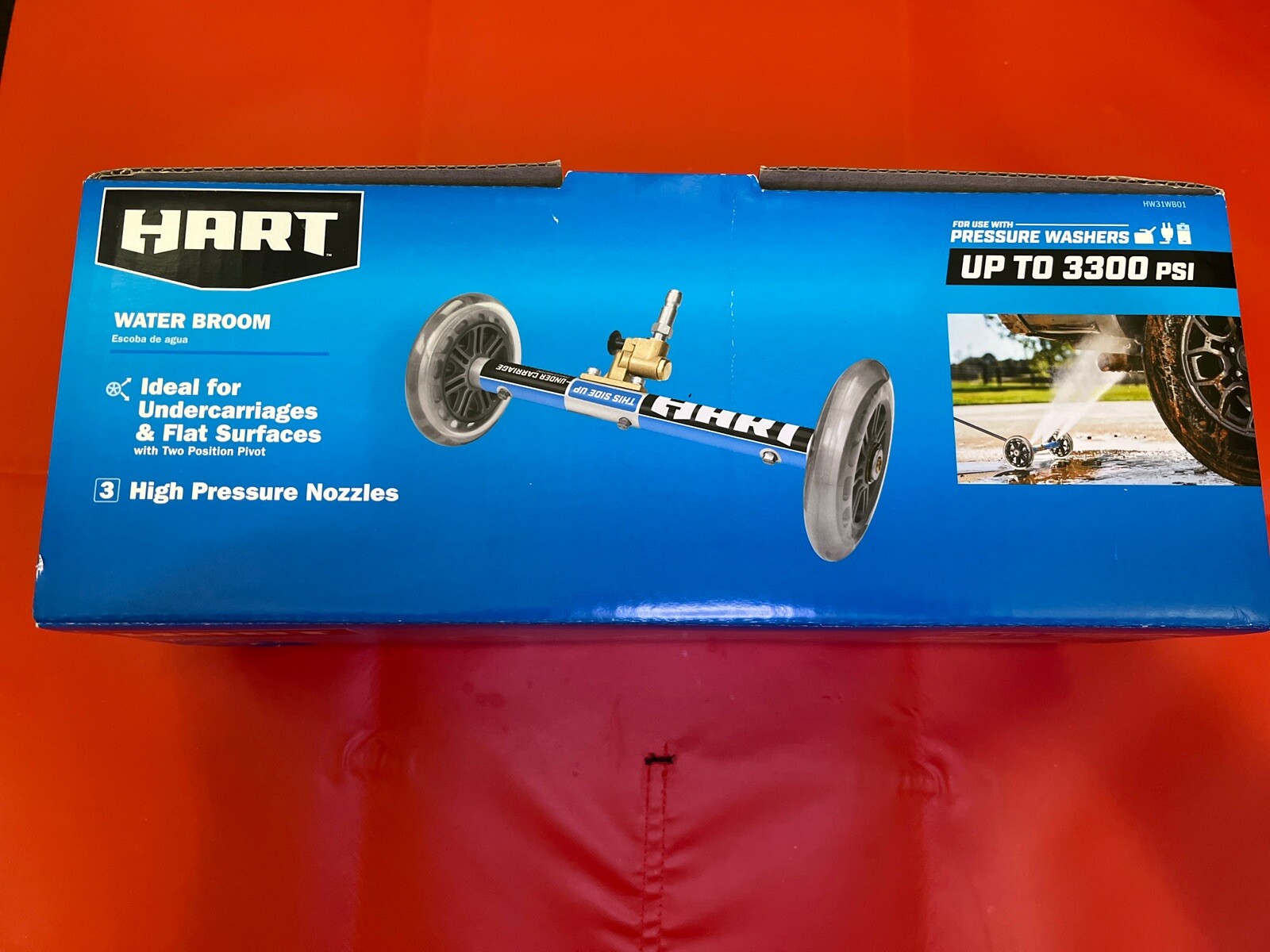 * NEW * HART 11” Inch Water Broom Undercarriage Surface Cleaner Pressure