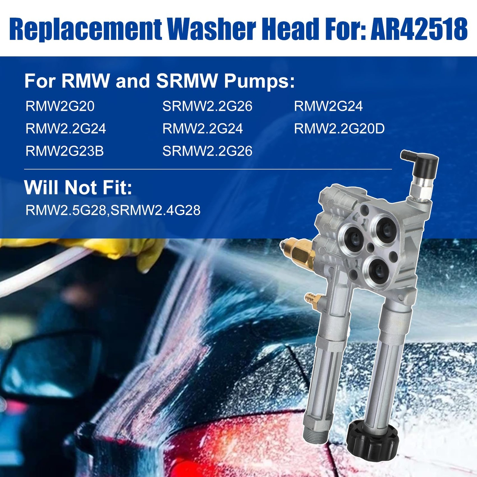 Cabezal Bomba Hidrolavadora AR42518 Troy Bilt RMW SRMW Repuesto