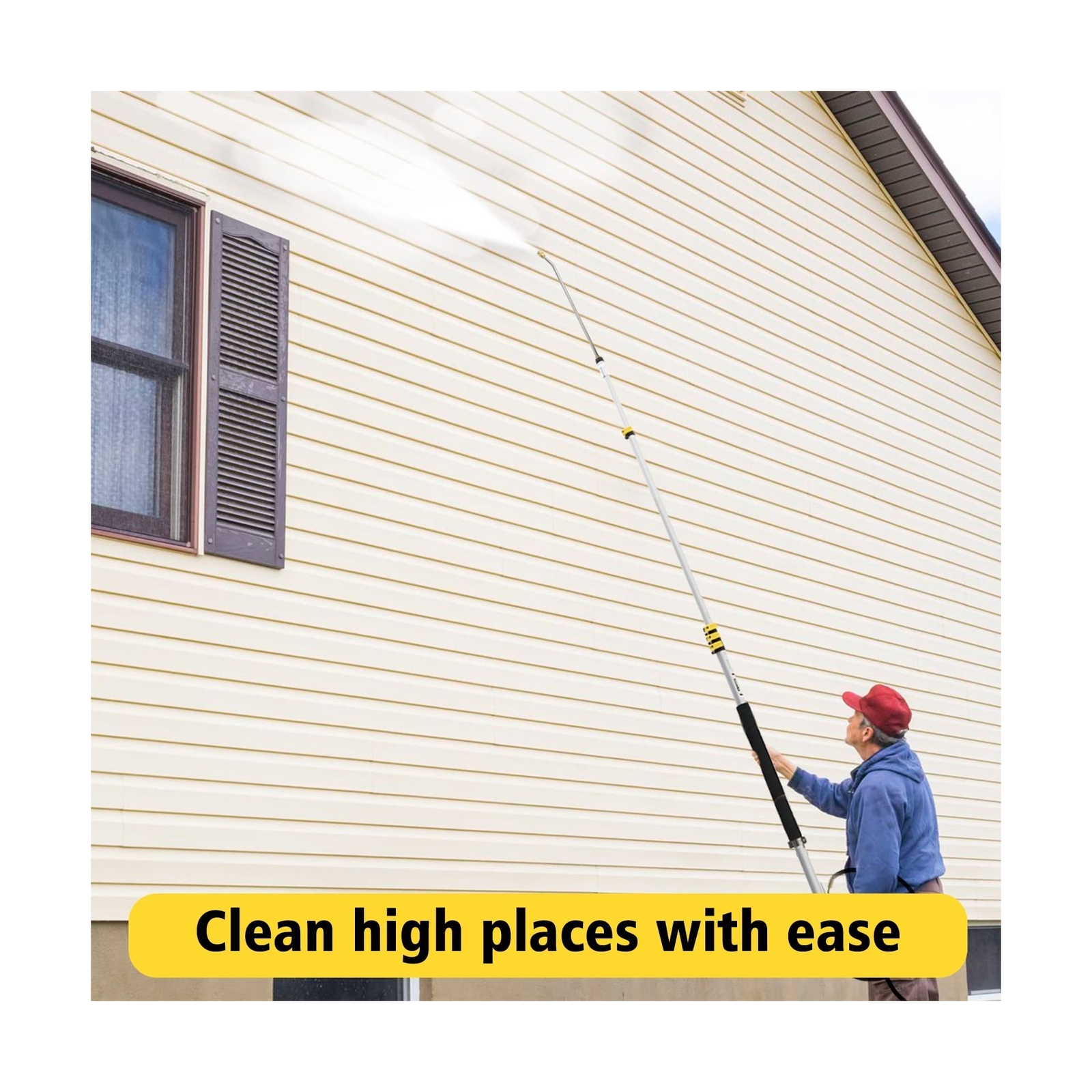 janz 24” Surface Cleaner Pro and 24 FT Telescoping Wand Pro
