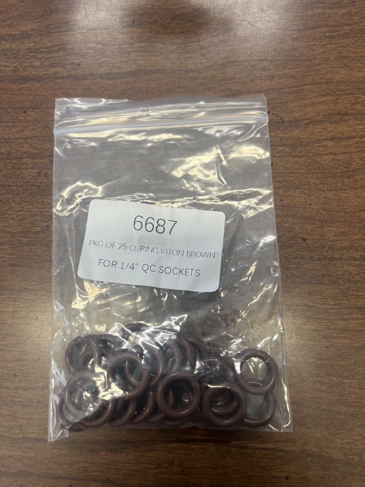 1/4″ Hot Water Viton Pressure Washer O ring QC Socket Brown (25) pack