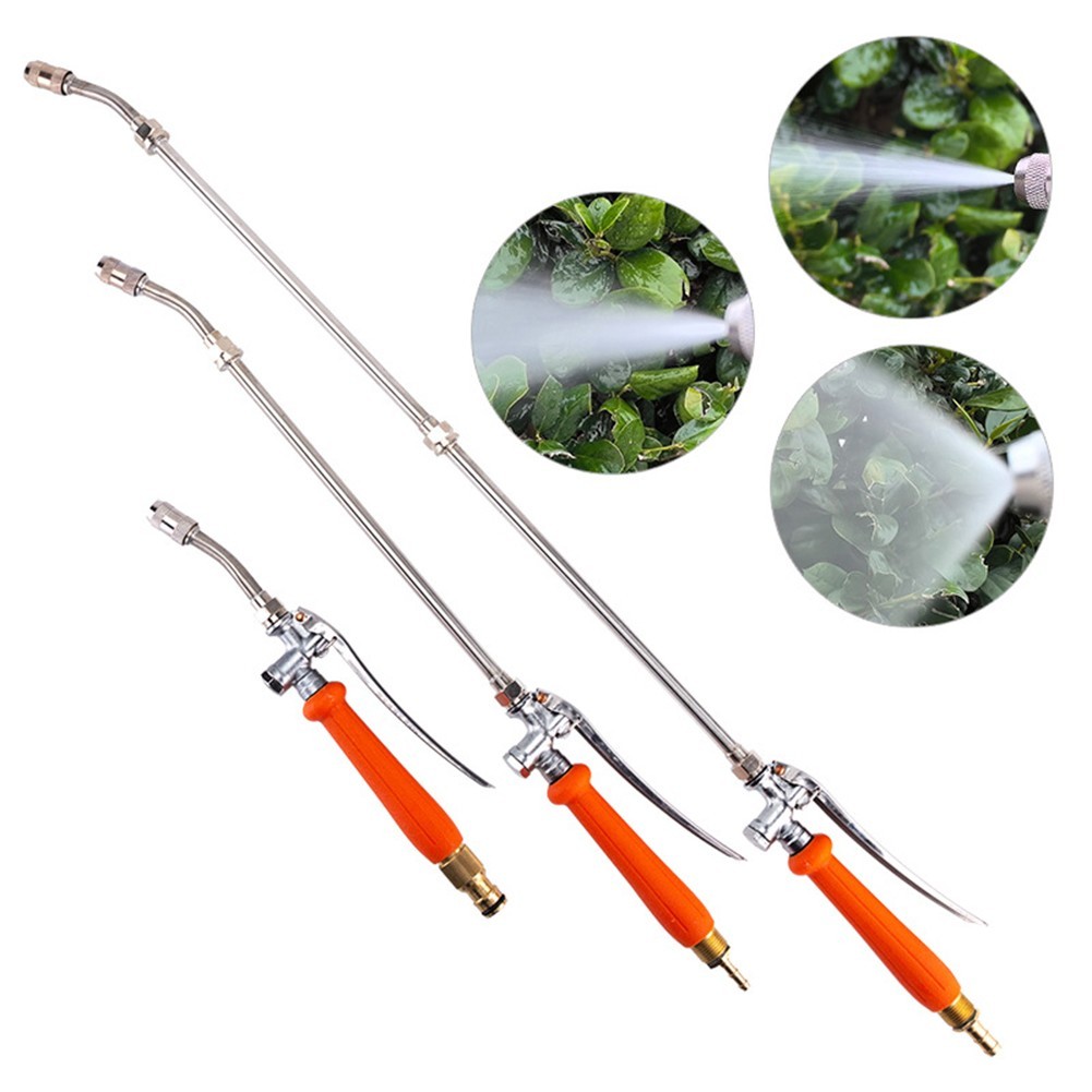 Adjustable Spray Wand with Lockable Handle for Garden and Outdoor Cleaning