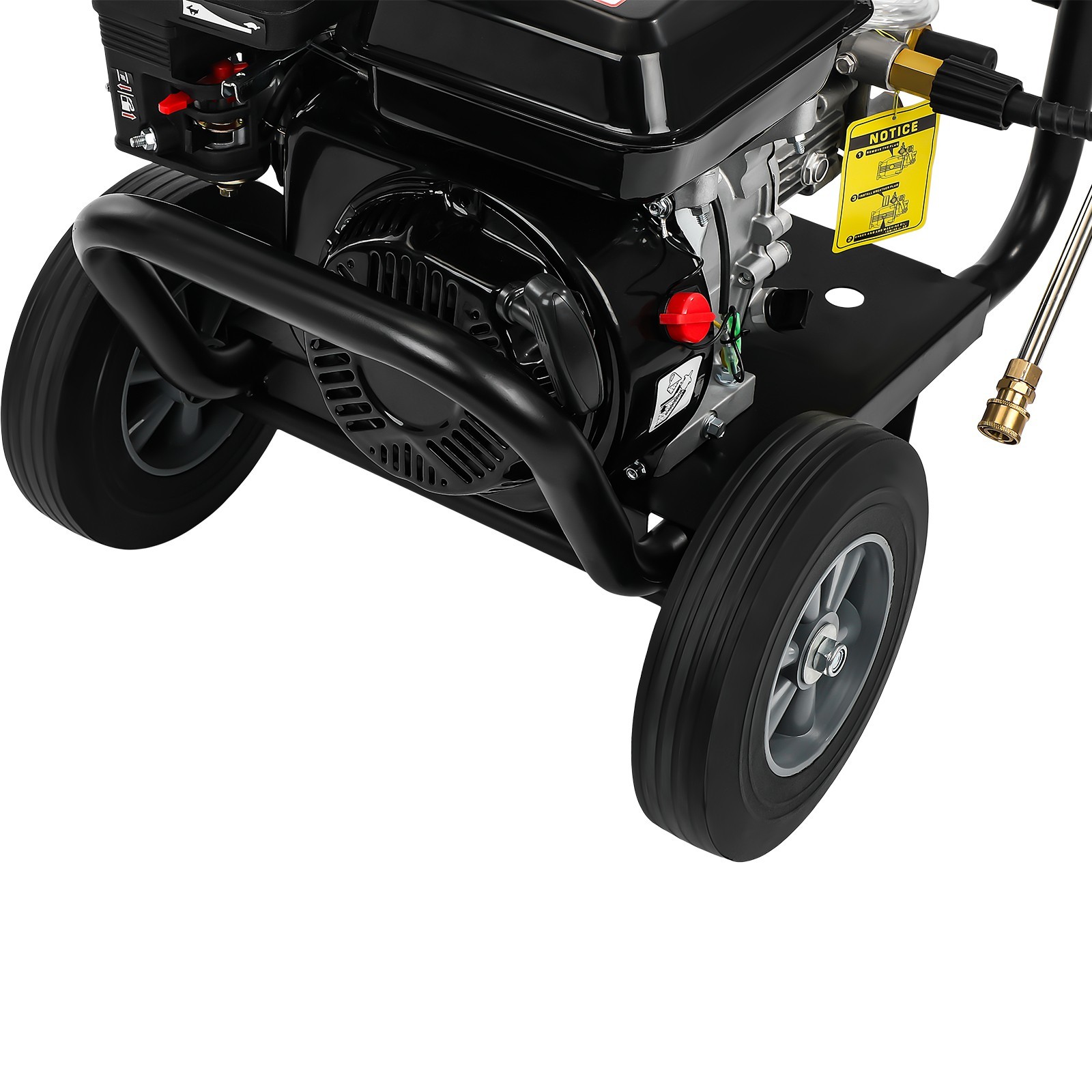 Gas Pressure Washer for Cars Fences Spray Gun Onboard Soap Tank 3.6L FUEL TANK