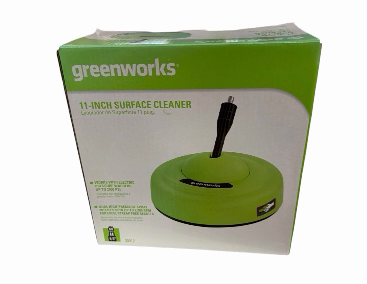 Greenworks 12 inch Rotating Surface Cleaner (max 2300 Psi) 1/4″ Quick New In Box