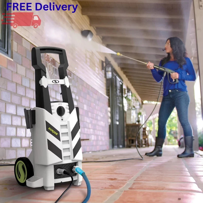 Sun Joe Electric Pressure Washer 2200 PSI 1.1 GPM Power Washer Foam Cannon Turbo