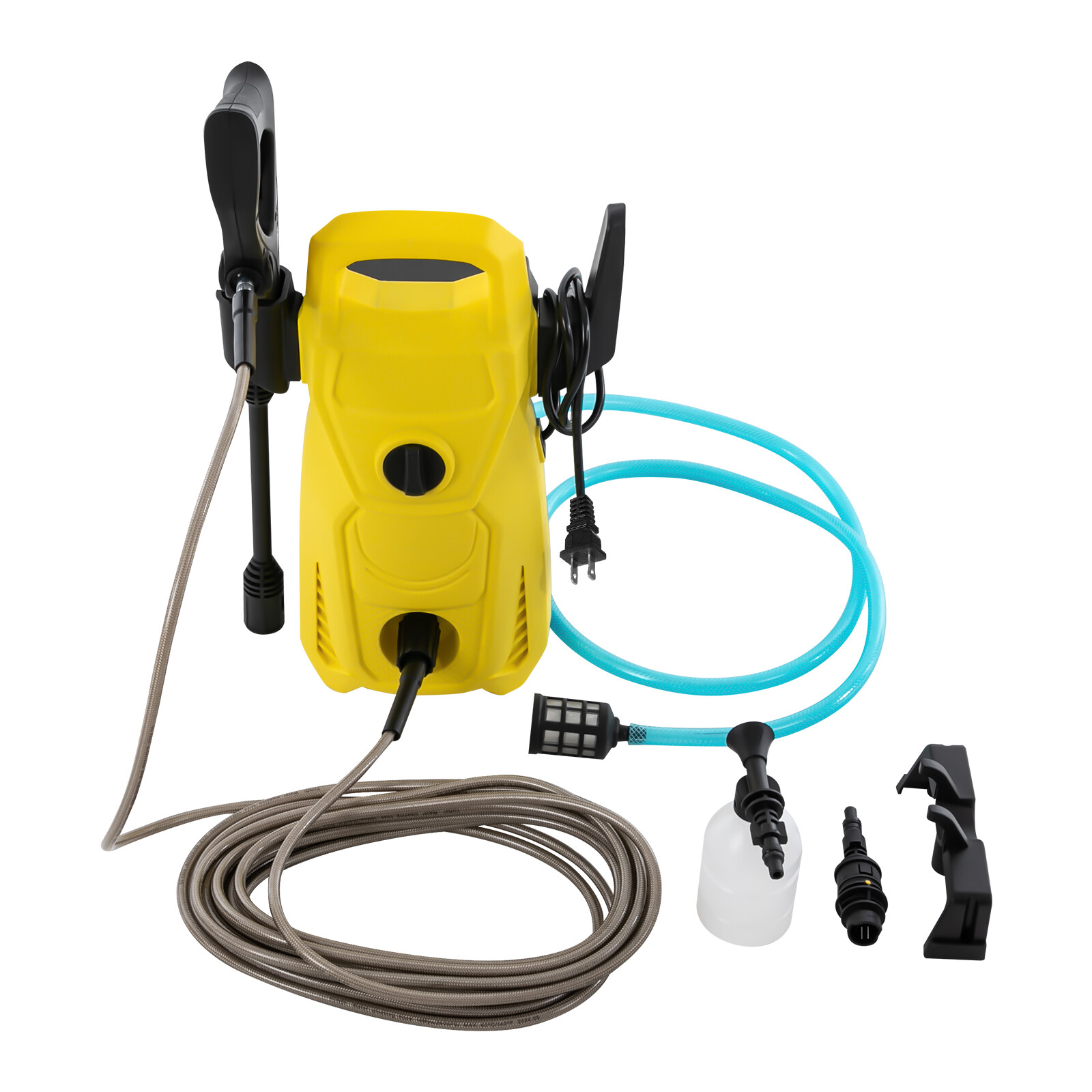 Yellow Black Electric Pressure Washer Portable Small DIY Patio Car Cleaner