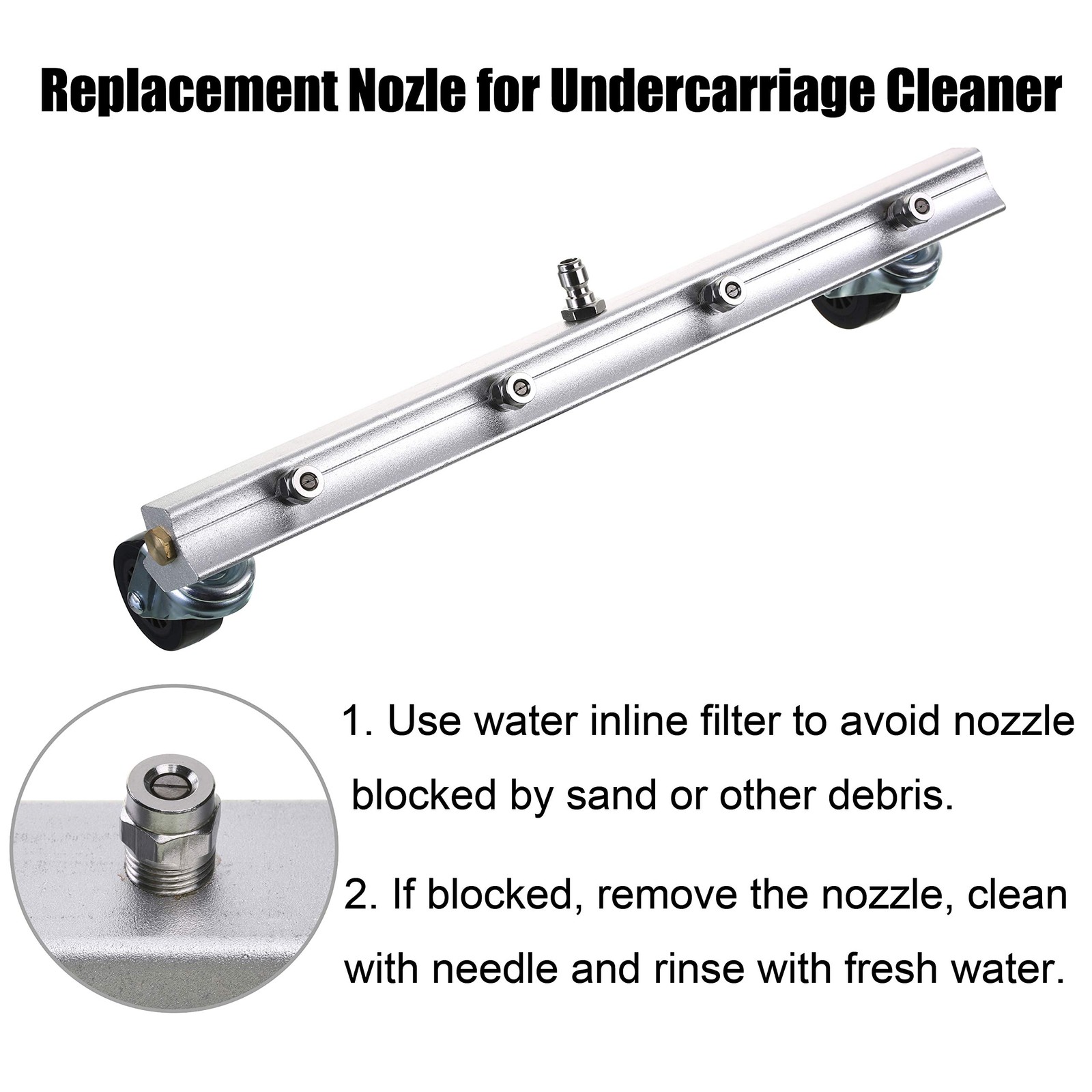 M MINGLE Universal Replacement Nozzle, Pressure Washer Water Broom, Surface C…