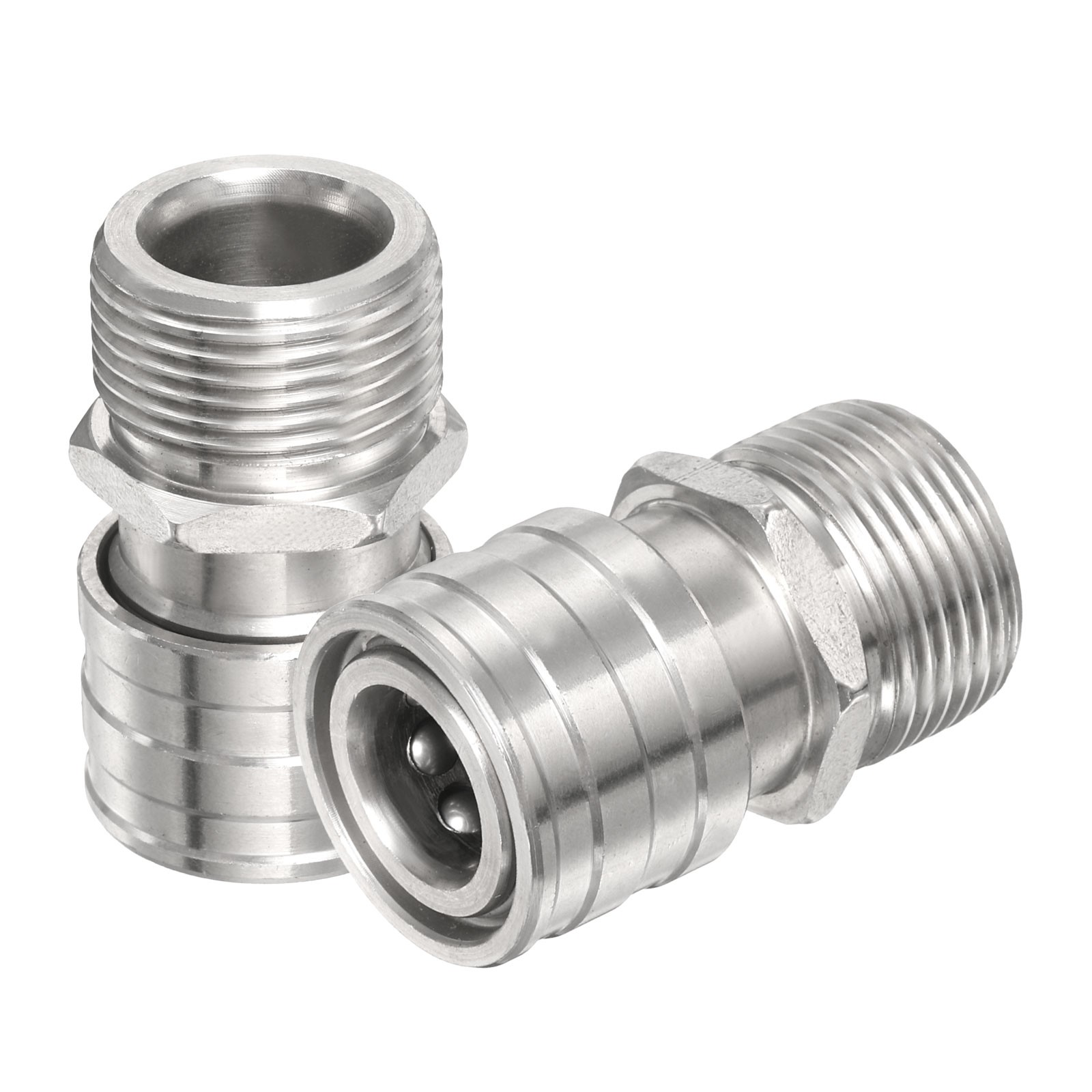 2Pcs Pressure Washer Adapter 1/4″ Female Quick Plug to M22 14mm Male