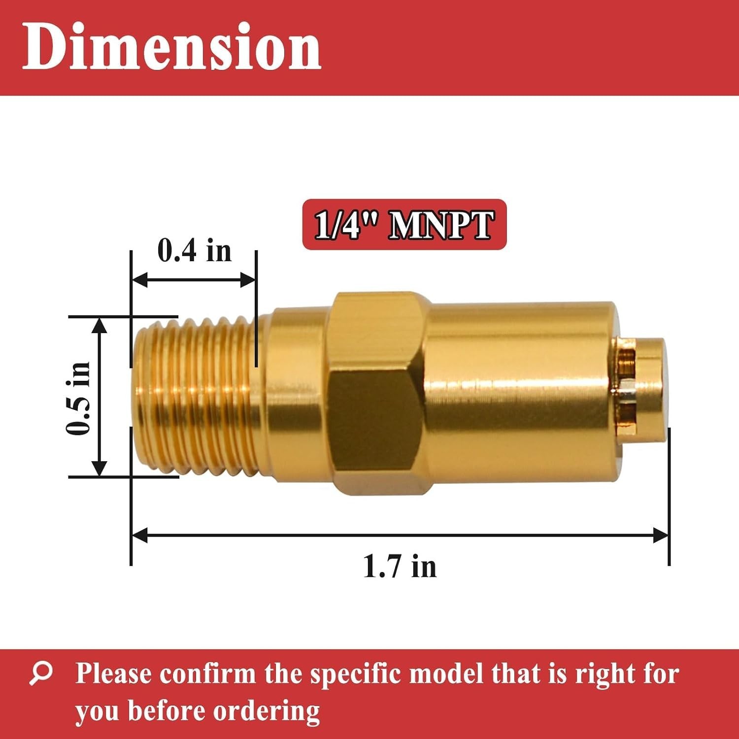 Brass Thermal Relief Valve 7101359 – Prevent Overheating in Pressure Washers