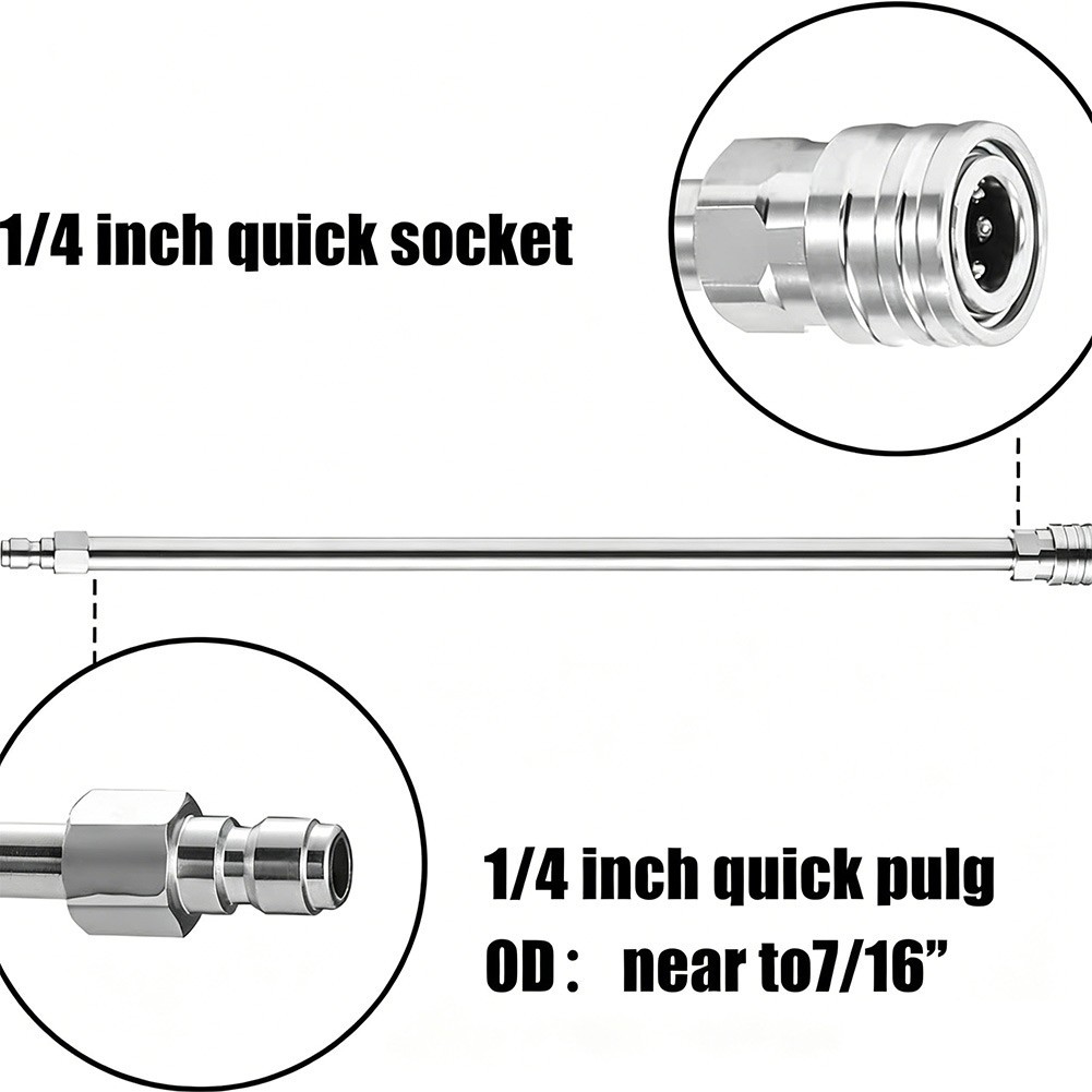 17 inch Pressure Washer Extension Rod Compatible with Most Nozzle Tips