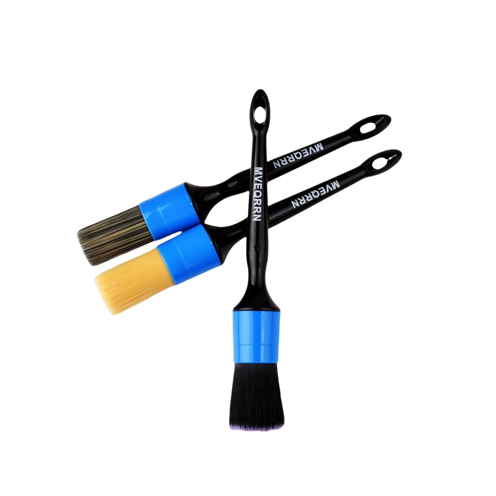 MVEQRRN 3pcs Car Detailing Brush Set-1pcs Boars blue car detailing brush