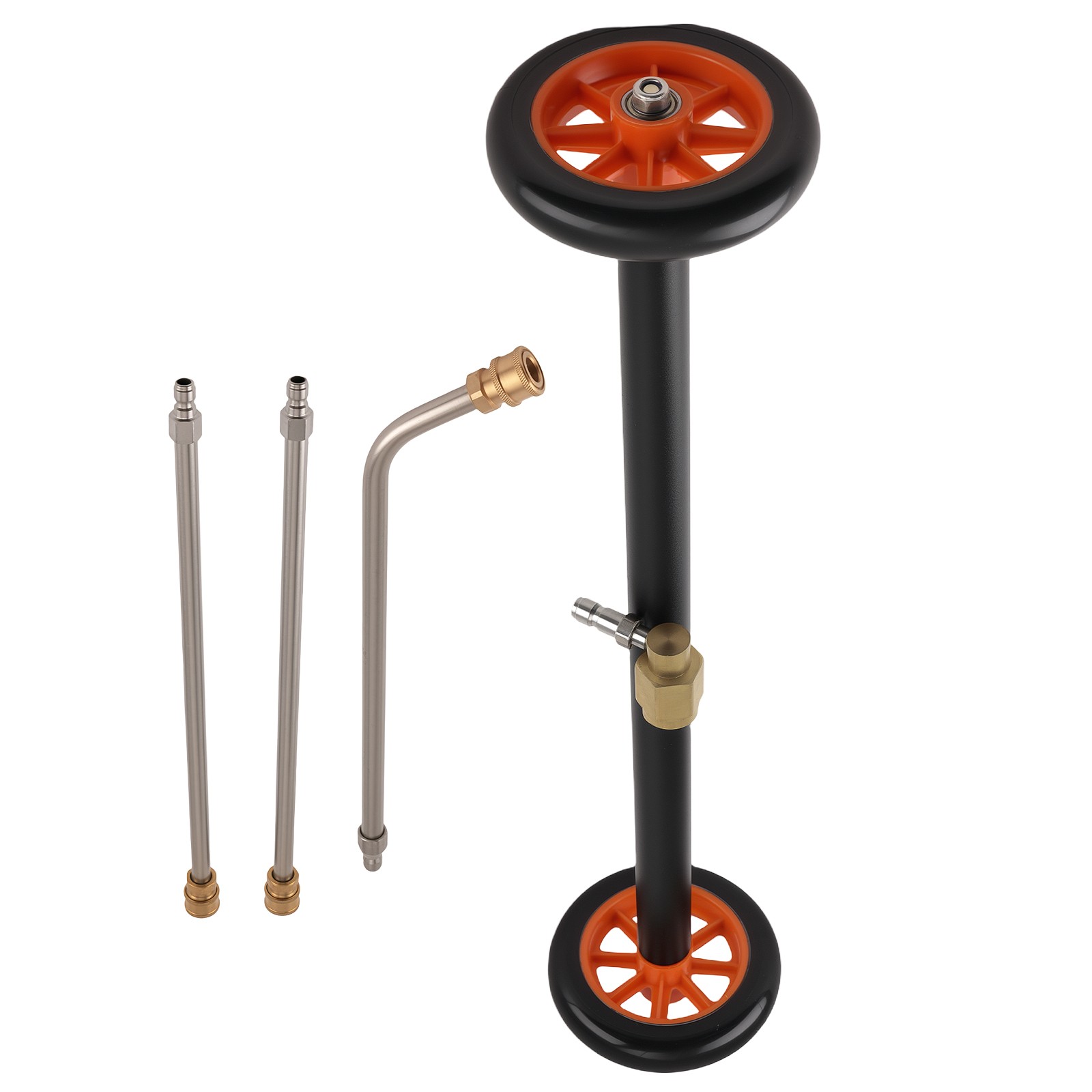 24″ Pressure Washer Undercarriage Water Broom Cleaner with Quick Connect