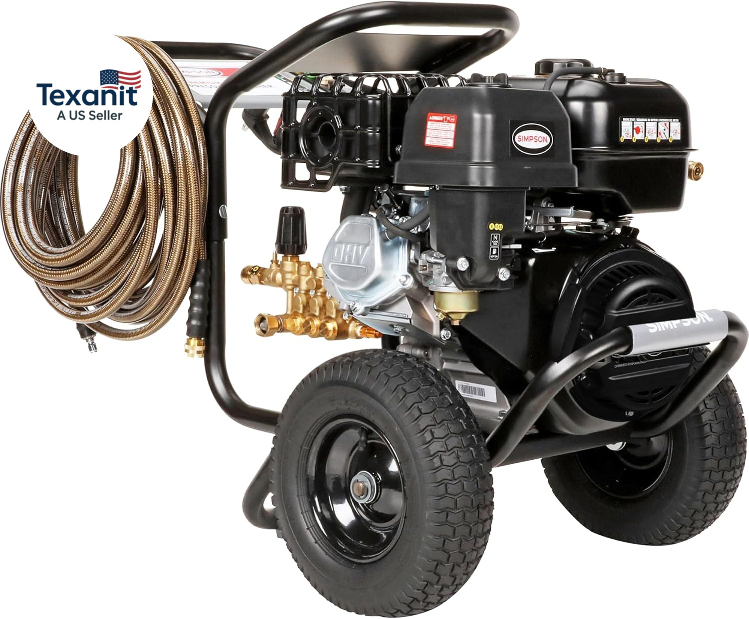Simpson 4400 PSI Gas Pressure Washer, 4.0 GPM Commercial Power Washer, Cold Wate