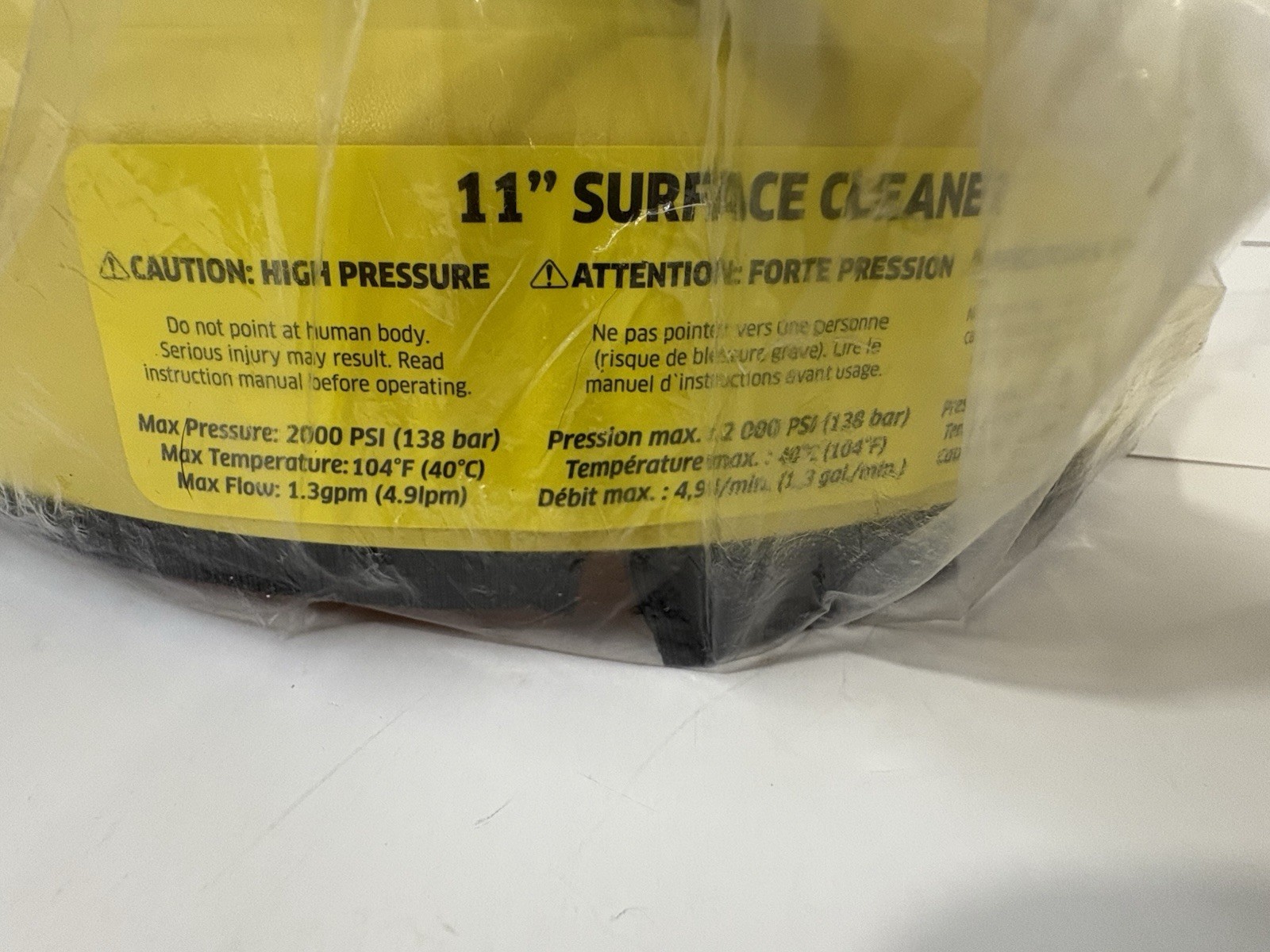 Kärcher Universal Surface Cleaner 11″ for Power Pressure Washers up to 2000 PSI