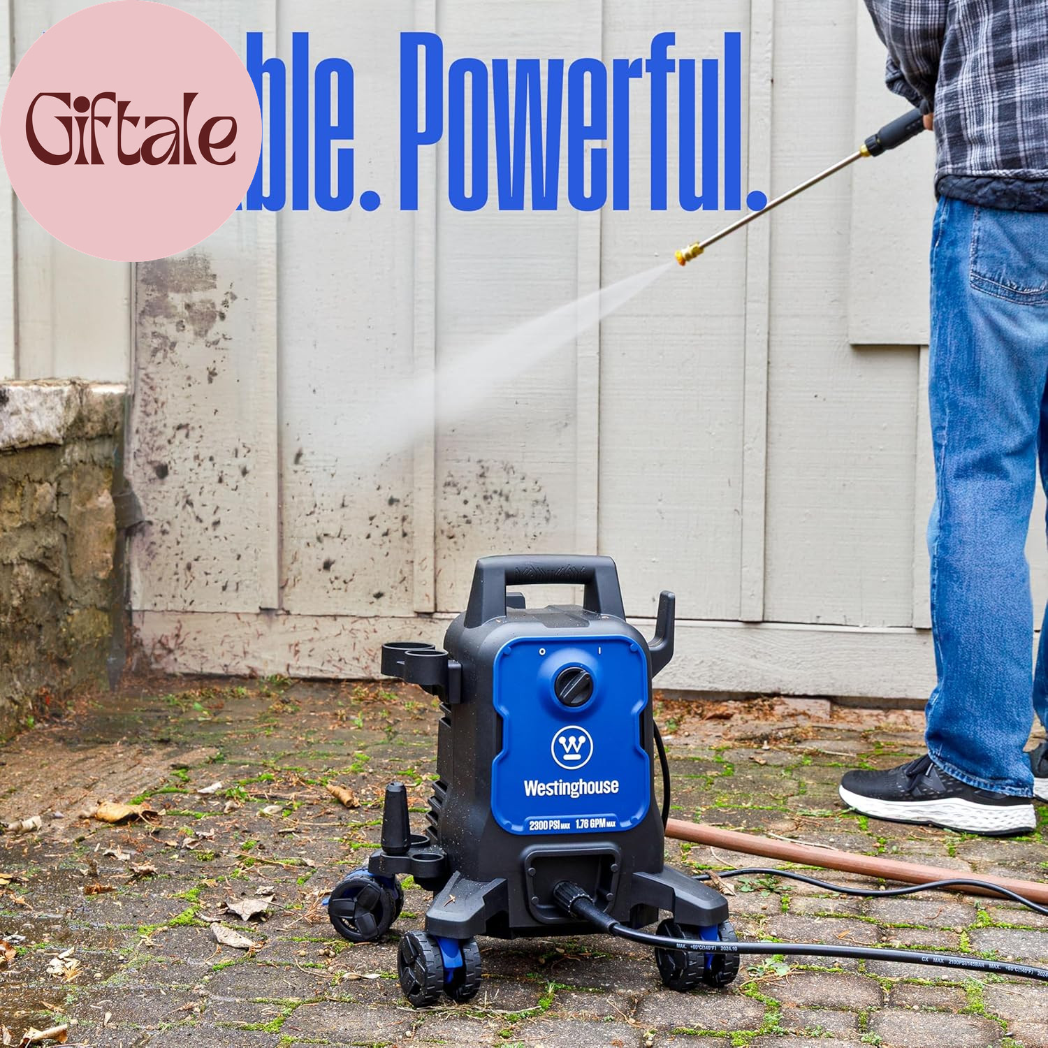 Epx3100 Electric Pressure Washer, 2300 Max PSI 1.76 Max GPM with Anti-Tipping Te