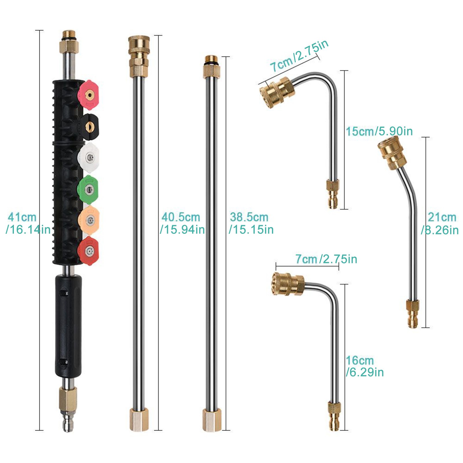97 inch Pressure Washer Extension Wand,Replaceable Upgraded Power Washer Lance.
