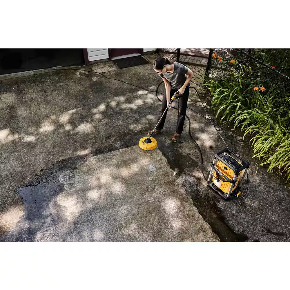 12 In. Rotating Driveway and Sidewalk Surface Cleaner Pressure Washer Attachment