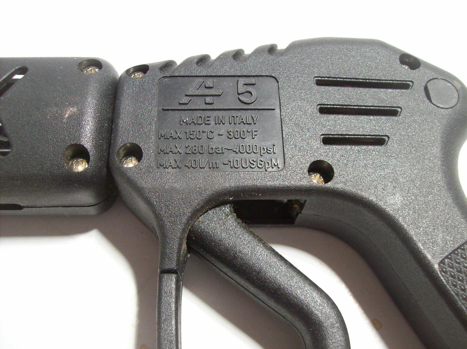 A5 SC5 PROFESSIONAL PRESSURE WASHER SPRAY HANDLE and WAND 4000PSI, Italy, NOS