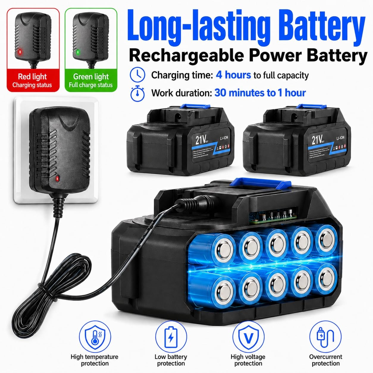Aqlsaoci Cordless Portable Cleaning Tools Brushless Portable Power Machine Lcd