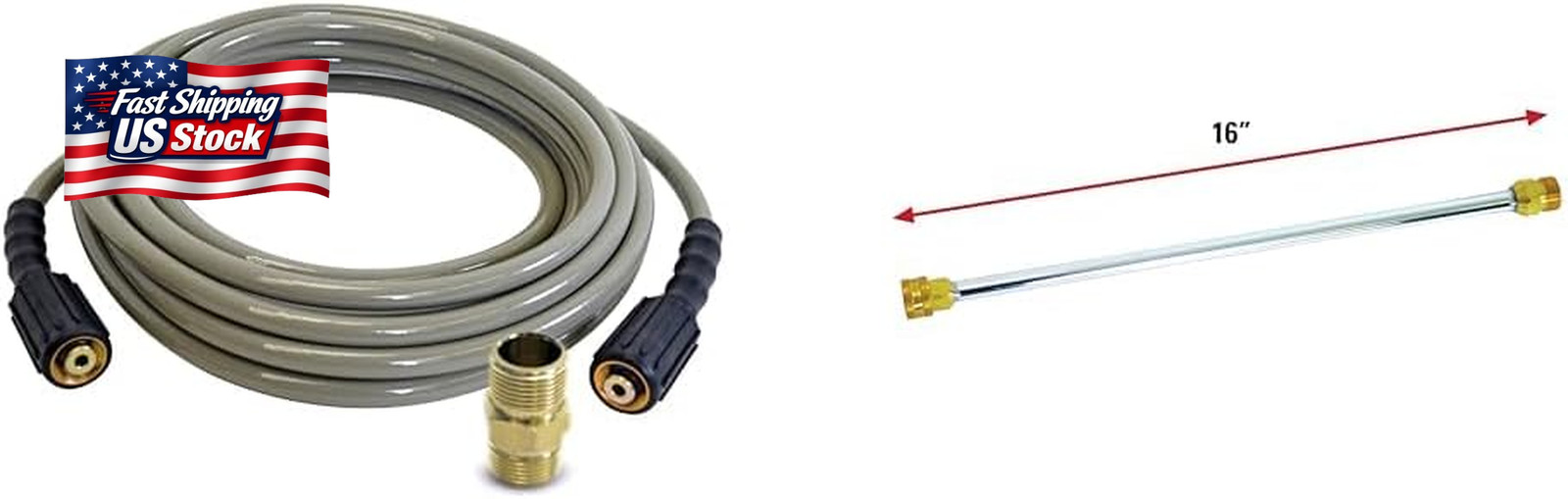 Simpson Cleaning 40224 Morflex Series 3300 PSI 25-Foot Pressure Washer Hose and