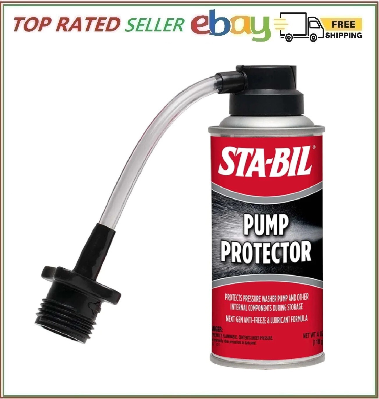 STA-BIL Pressure Washer Pump Protector Pistons Seals Saver Lubricant Anti-Freez